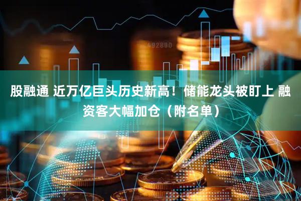 股融通 近万亿巨头历史新高！储能龙头被盯上 融资客大幅加仓（附名单）
