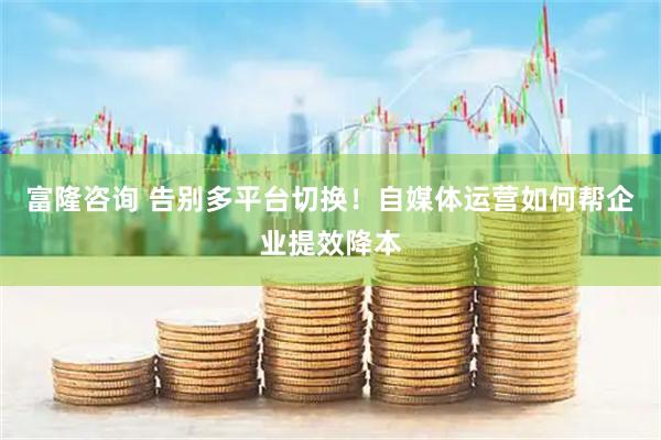 富隆咨询 告别多平台切换！自媒体运营如何帮企业提效降本