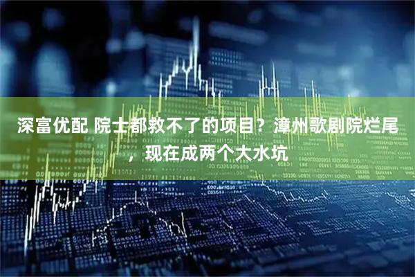 深富优配 院士都救不了的项目？漳州歌剧院烂尾，现在成两个大水坑